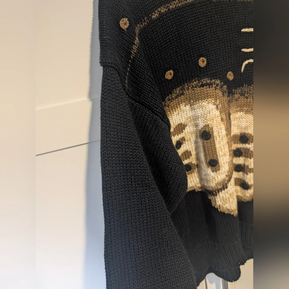 Vintage Givenchy Monsieur 1980s Wool-Blend Luxury Logo Sweater -L- - Picture 8 of 10